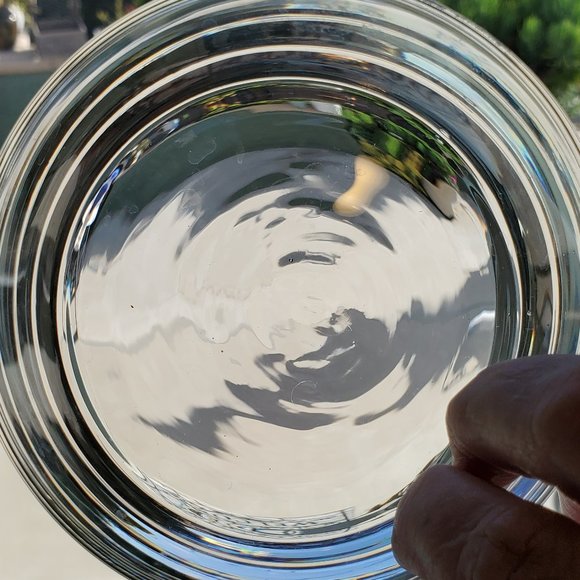 VTG Blown Glass Condiment/Sauce Bowl Metal Lid Spoon Underplate Shell Knob Italy - Picture 13 of 16